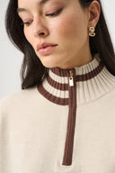 Joseph Ribkoff Striped Mock Neck Sweater Style 271902