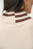 Joseph Ribkoff Striped Mock Neck Sweater Style 271902