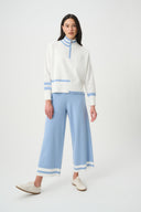 Joseph Ribkoff Striped Mock Neck Sweater Style 271902