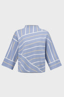 Joseph Ribkoff Abstract Stripe Mock Neck Sweater Style 271903