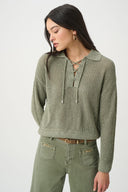 Joseph Ribkoff Sequin Polo Sweater Style 271904