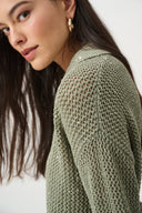 Joseph Ribkoff Sequin Polo Sweater Style 271904