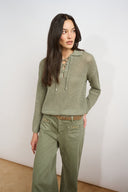 Joseph Ribkoff Sequin Polo Sweater Style 271904