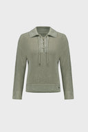 Joseph Ribkoff Sequin Polo Sweater Style 271904
