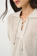 Joseph Ribkoff Sequin Polo Sweater Style 271904