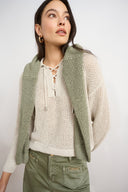 Joseph Ribkoff Sequin Polo Sweater Style 271904
