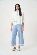 Joseph Ribkoff Striped Hem Knitted Culotte Style 271959