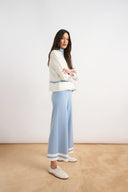 Joseph Ribkoff Striped Hem Knitted Culotte Style 271959