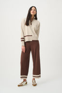 Joseph Ribkoff Striped Hem Knitted Culotte Style 271959