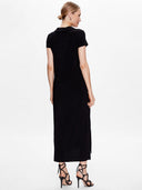 Joseph Ribkoff Black Solid Silky Knit Trapeze Dress Style 231178X