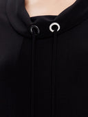 Joseph Ribkoff Black Solid Silky Knit Trapeze Dress Style 231178X