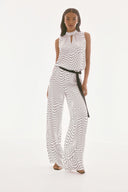 Joseph Ribkoff Vanilla/Multi Dot Print Sleeveless Top Style 251749