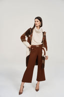 Joseph Ribkoff Cinnamon Wide-Leg Pull-On Cropped Pants Style 243055