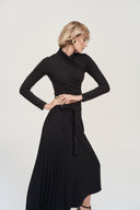 Joseph Ribkoff Black Jersey Knit Fitted Top Style 243148