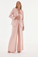 Joseph Ribkoff Quartz Woven Crepe High Waist Wide Leg Pants Style 251734