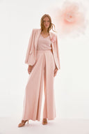 Joseph Ribkoff Quartz Woven Crepe Blazer With Sequin Flower Style 251735