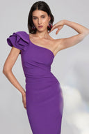 Joseph Ribkoff Majesty One-Shoulder Sheath Dress Style 241755