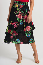 Joseph Ribkoff Black-Multi Skirt Style 201490