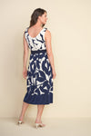 Joseph Ribkoff Midnight Blue-Vanilla Dress Style 212168