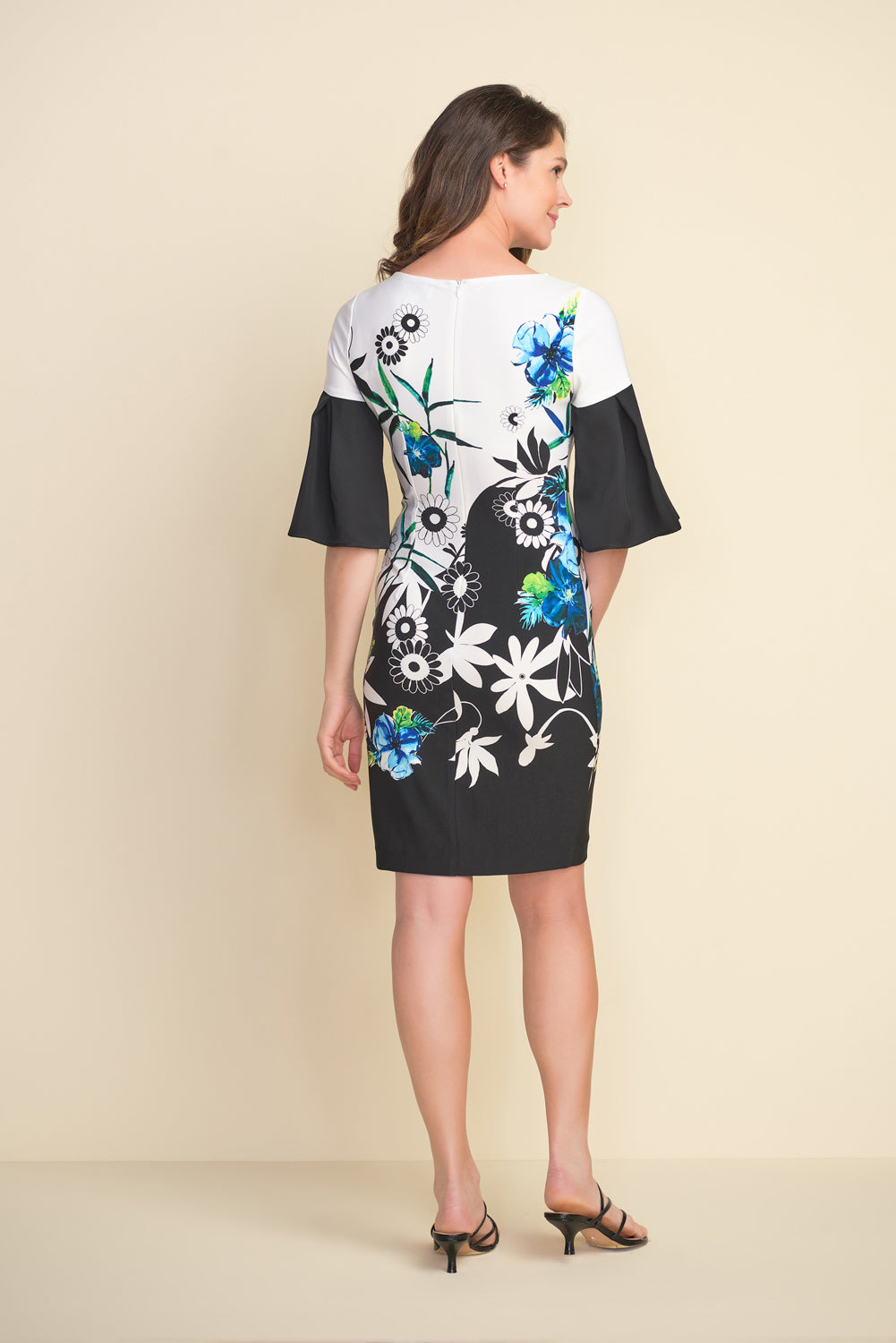 Joseph Ribkoff Black-Multi Dress Style 212230