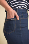 Joseph Ribkoff Indigo Denim Skirt Style 212925