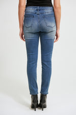 Joseph Ribkoff Denim Medium Blue Stone Wash Jeans Style 213918