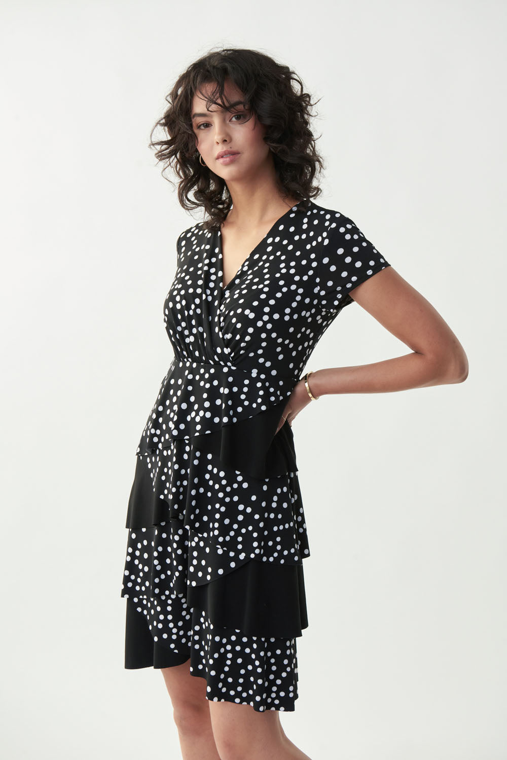 Joseph Ribkoff Black/Vanilla Dress Style 221174 - 2