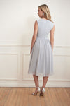 Joseph Ribkoff Grey Frost Belted Waist Dress Style 221365