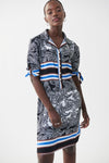 Joseph Ribkoff Black-Multi Dress Style 222051