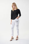 Joseph Ribkoff White-Grey Pants Style 222924