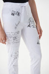 Joseph Ribkoff White-Grey Pants Style 222924