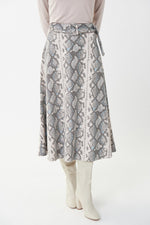 Joseph Ribkoff Beige-Multi Snakeskin Skirt Style 223304