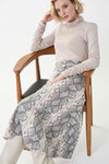 Joseph Ribkoff Beige-Multi Snakeskin Skirt Style 223304