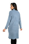 Frank Lyman Blue Knit Cover-Up Style 223454U