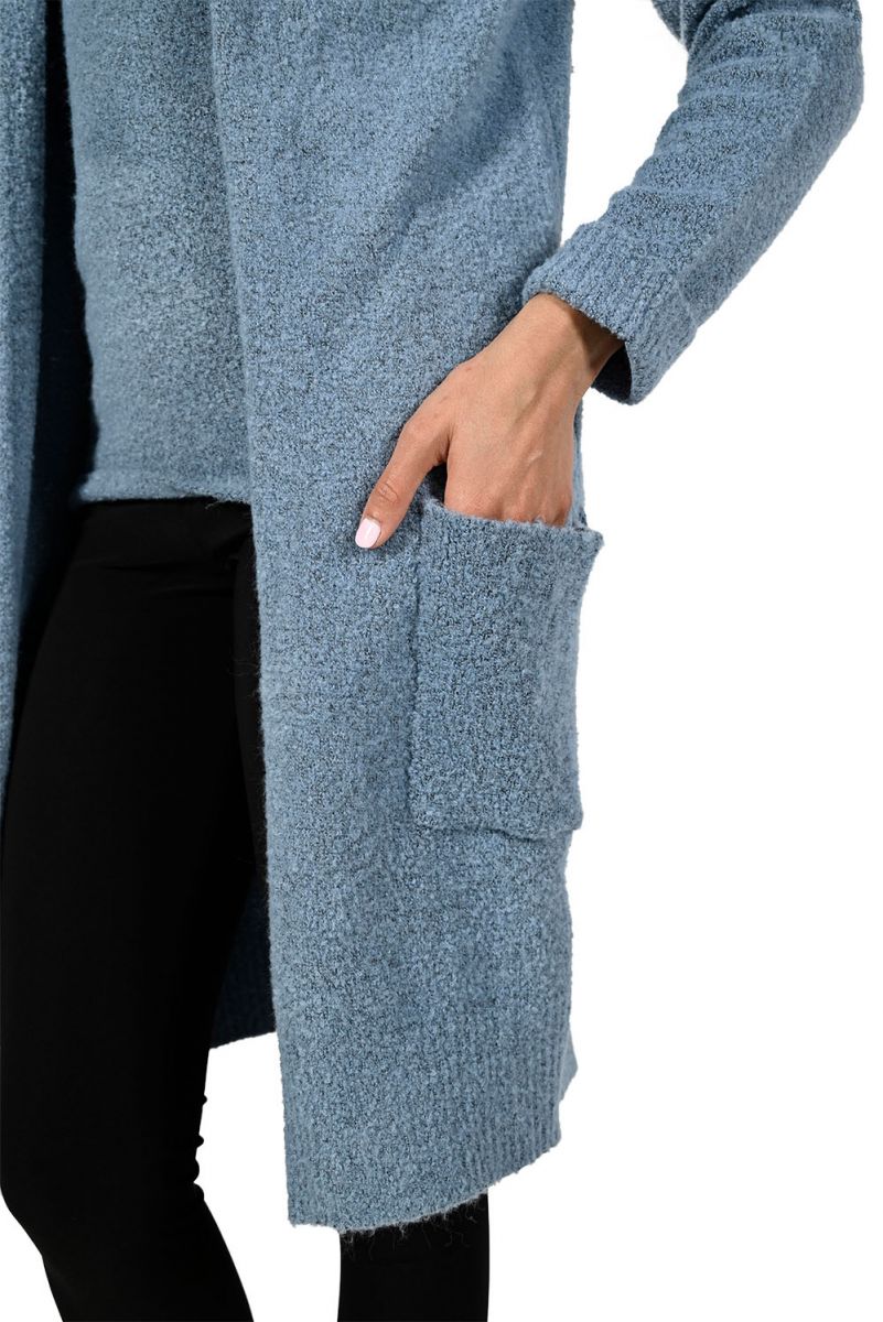 Frank Lyman Blue Knit Cover-Up Style 223454U