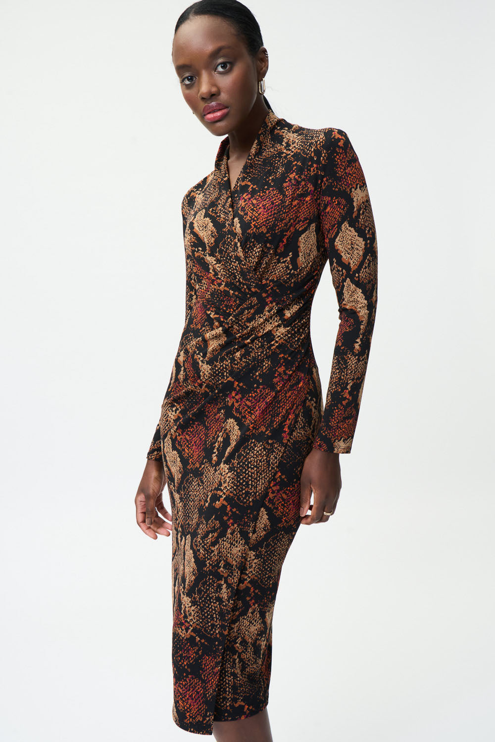 Joseph Ribkoff Black-Multi Dress Style 224079