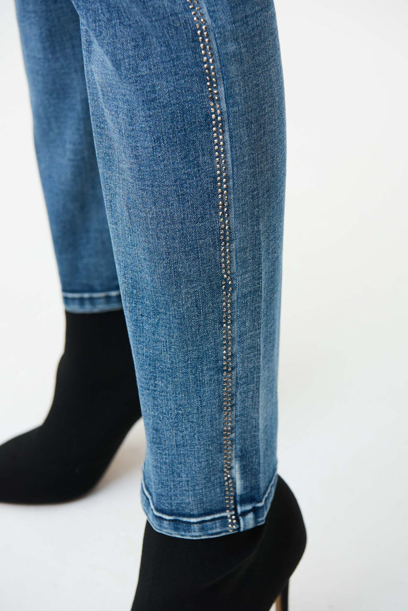Joseph Ribkoff Medium Blue Denim Pants Style 224954