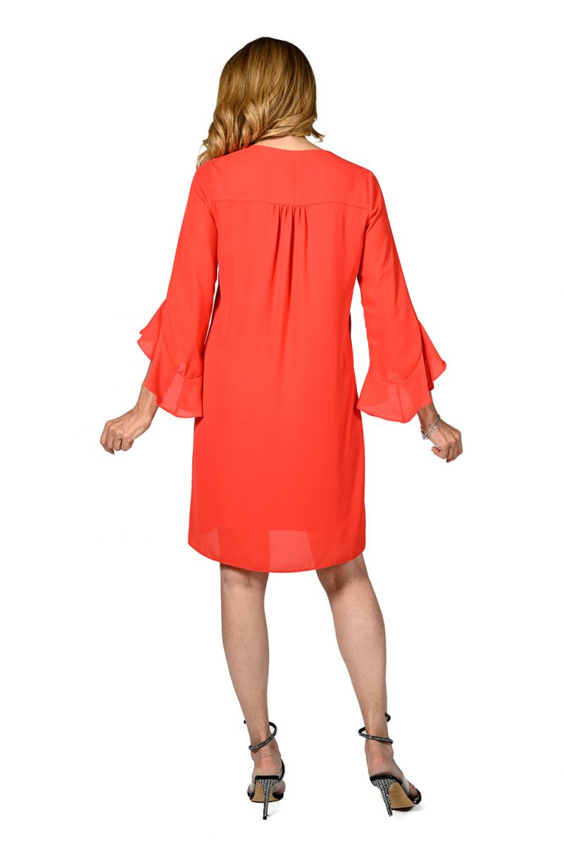 Frank Lyman Flare Sleeve Midi Dress Style 236326